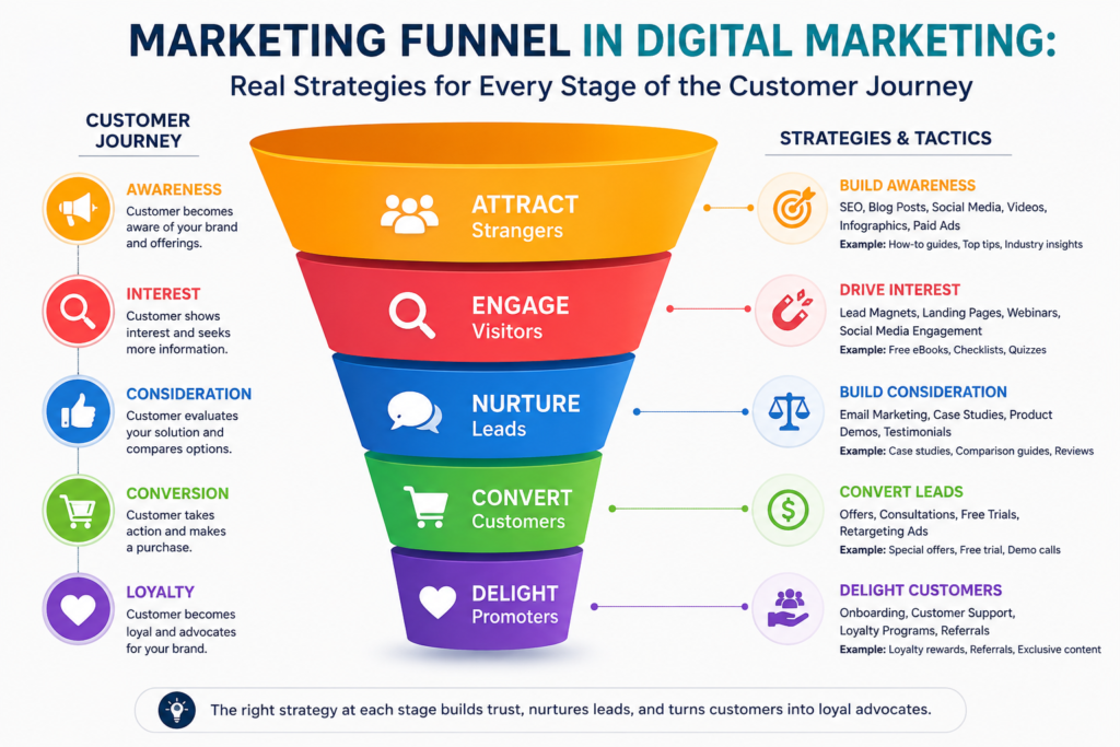Marketing Funnel in Digital Marketing: Real Strategies for Every Stage of the Customer Journey